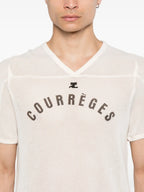 T-shirts Mesh Baseball T-shirt Courrèges Beige Man