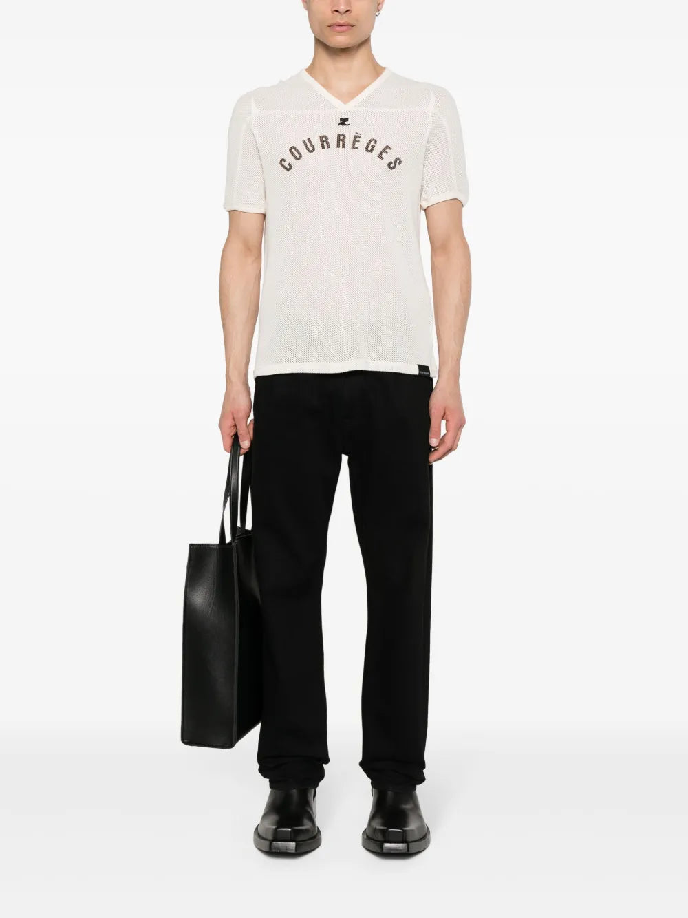 T-shirts Mesh Baseball T-shirt Courrèges Beige Man