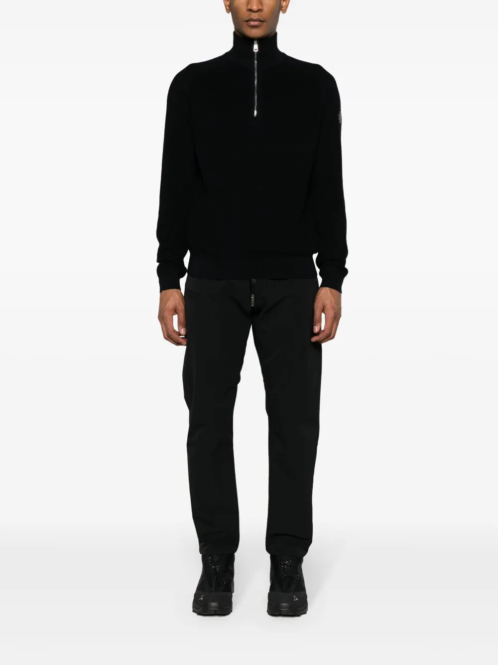 Maille Pull à zip Moncler Bleu Homme