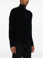 Maille Pull à zip Moncler Bleu Homme