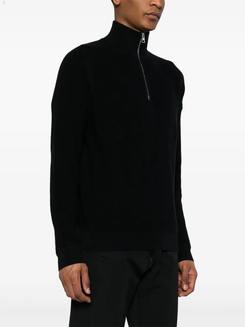Maille Pull à zip Moncler Bleu Homme