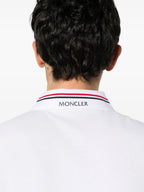 Polos Polo com Borda Moncler Branco Homme