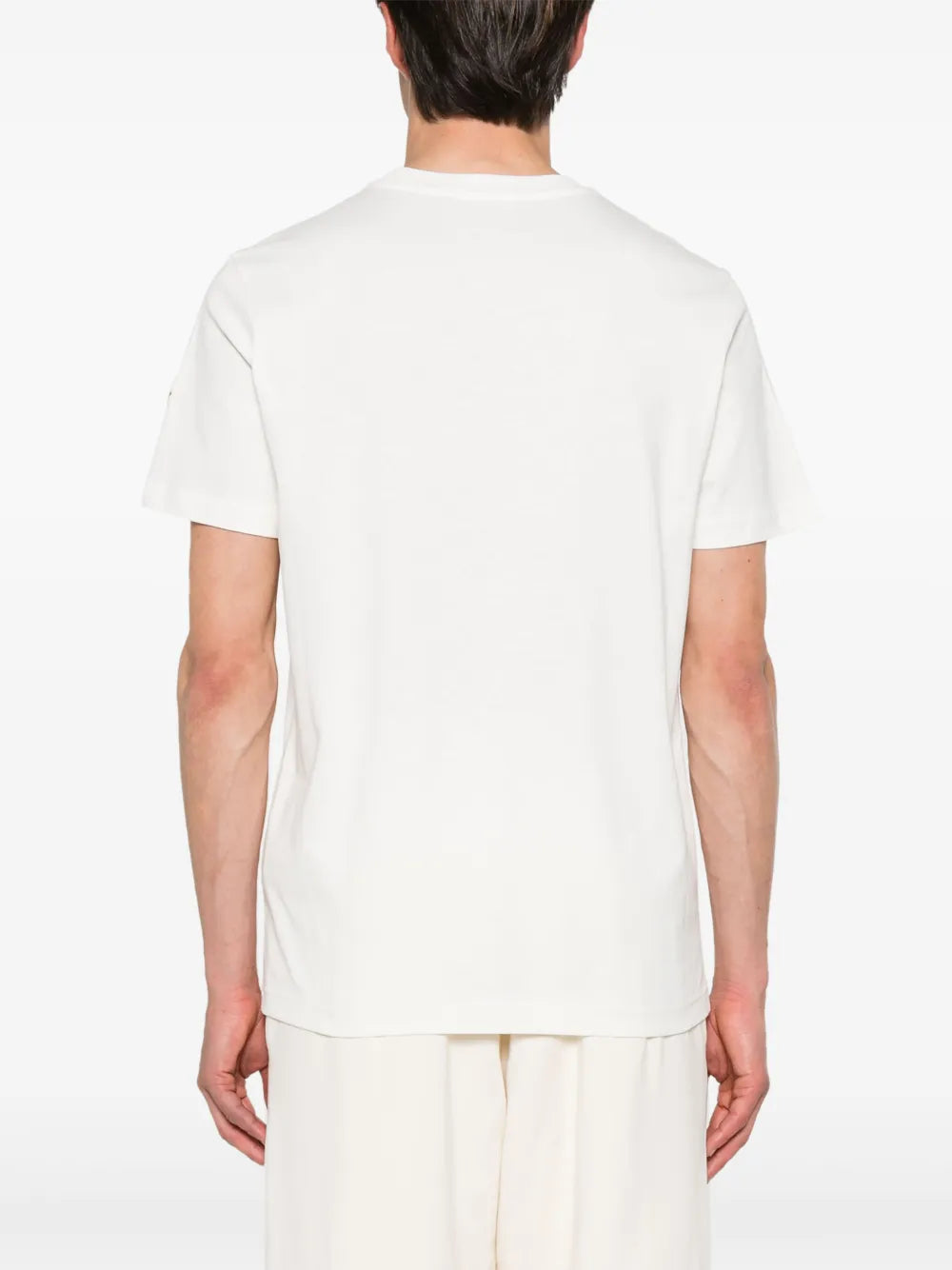 T-shirts T-shirt à logo imprimé Moncler Blanc Homme