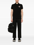 Polos Logo Polo Moncler Negro Homme
