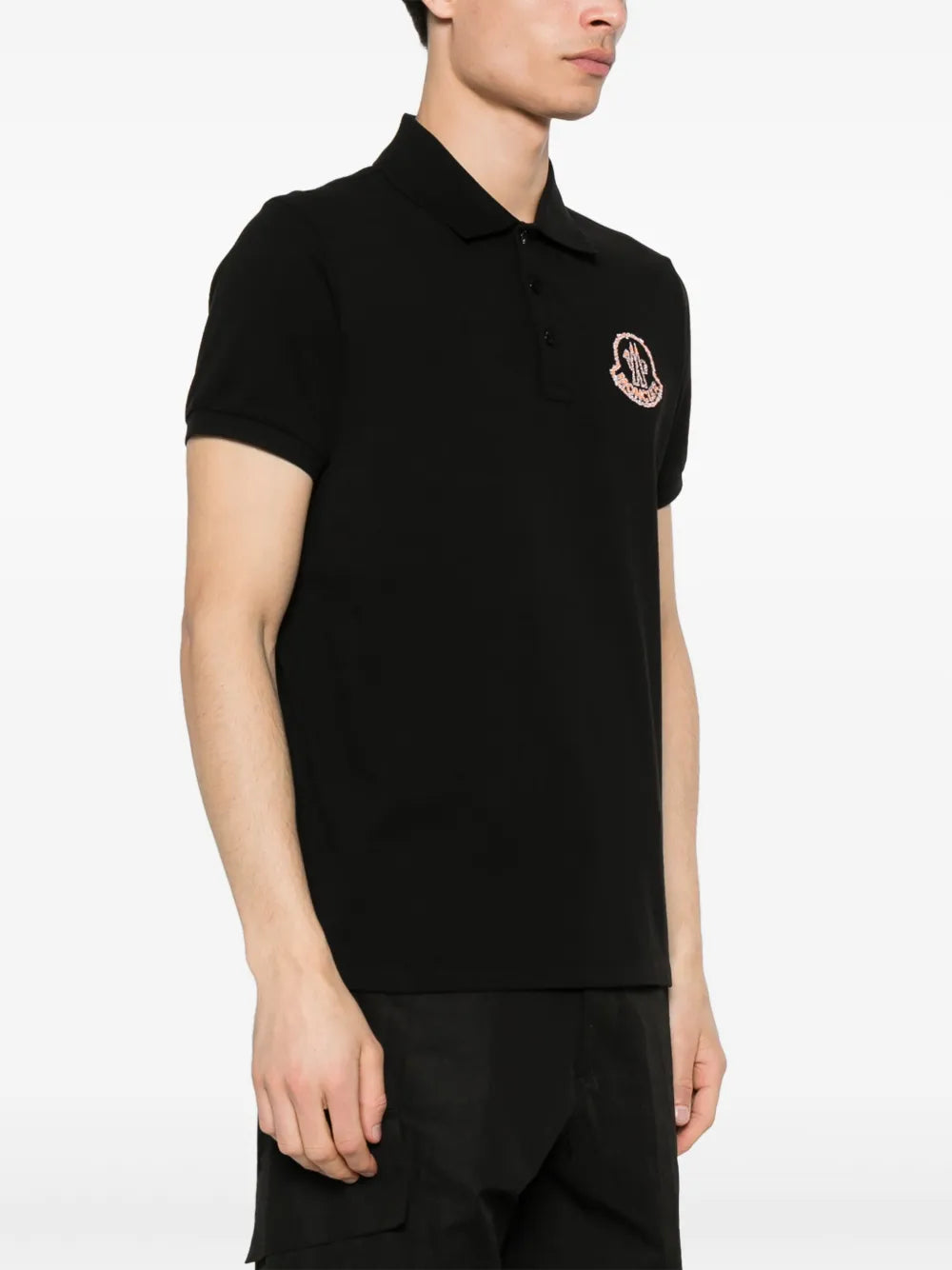 Polos Logo Polo Moncler Negro Homme