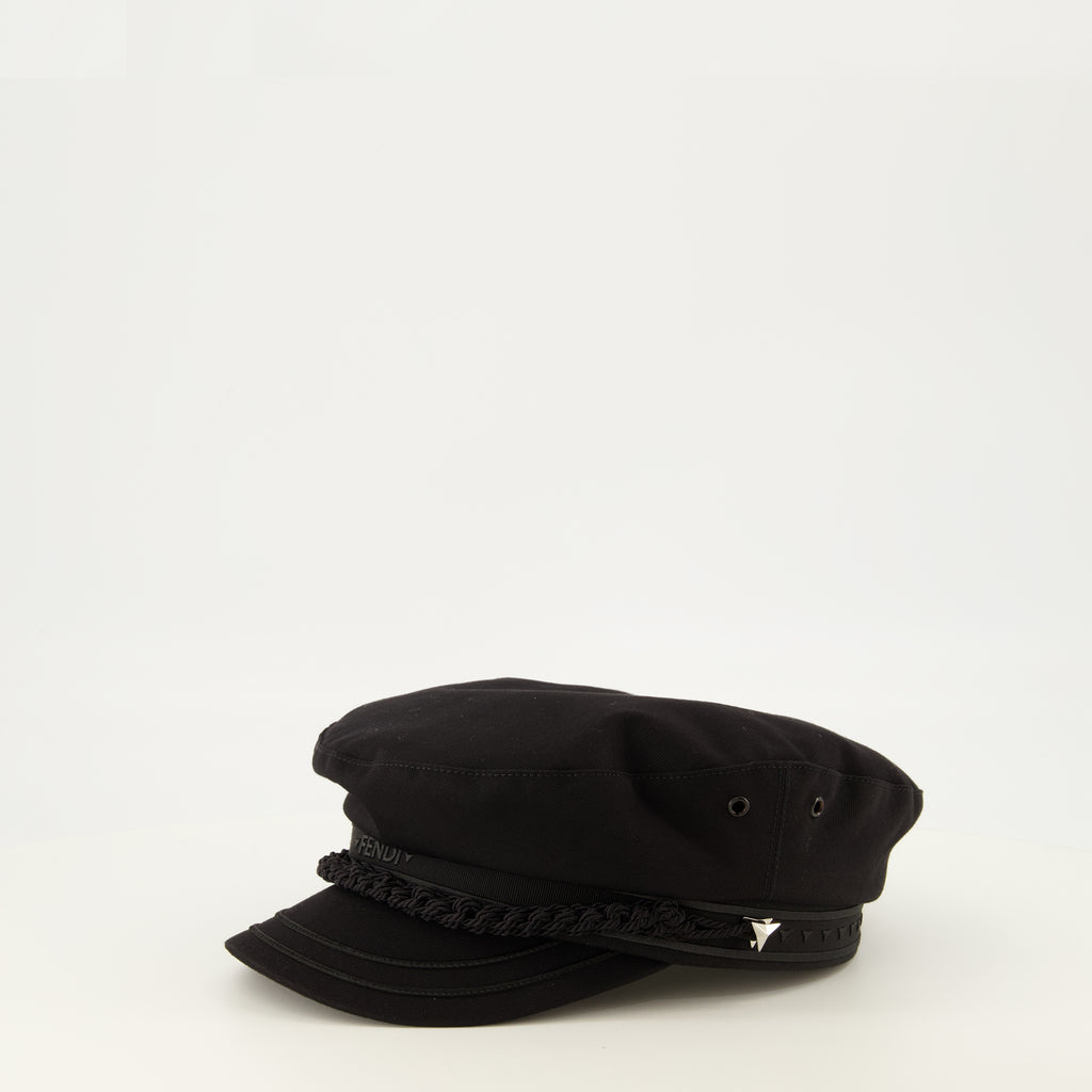 Chapeaux, casquettes et bonnets Black Sailor Cap Fendi Noir Femme