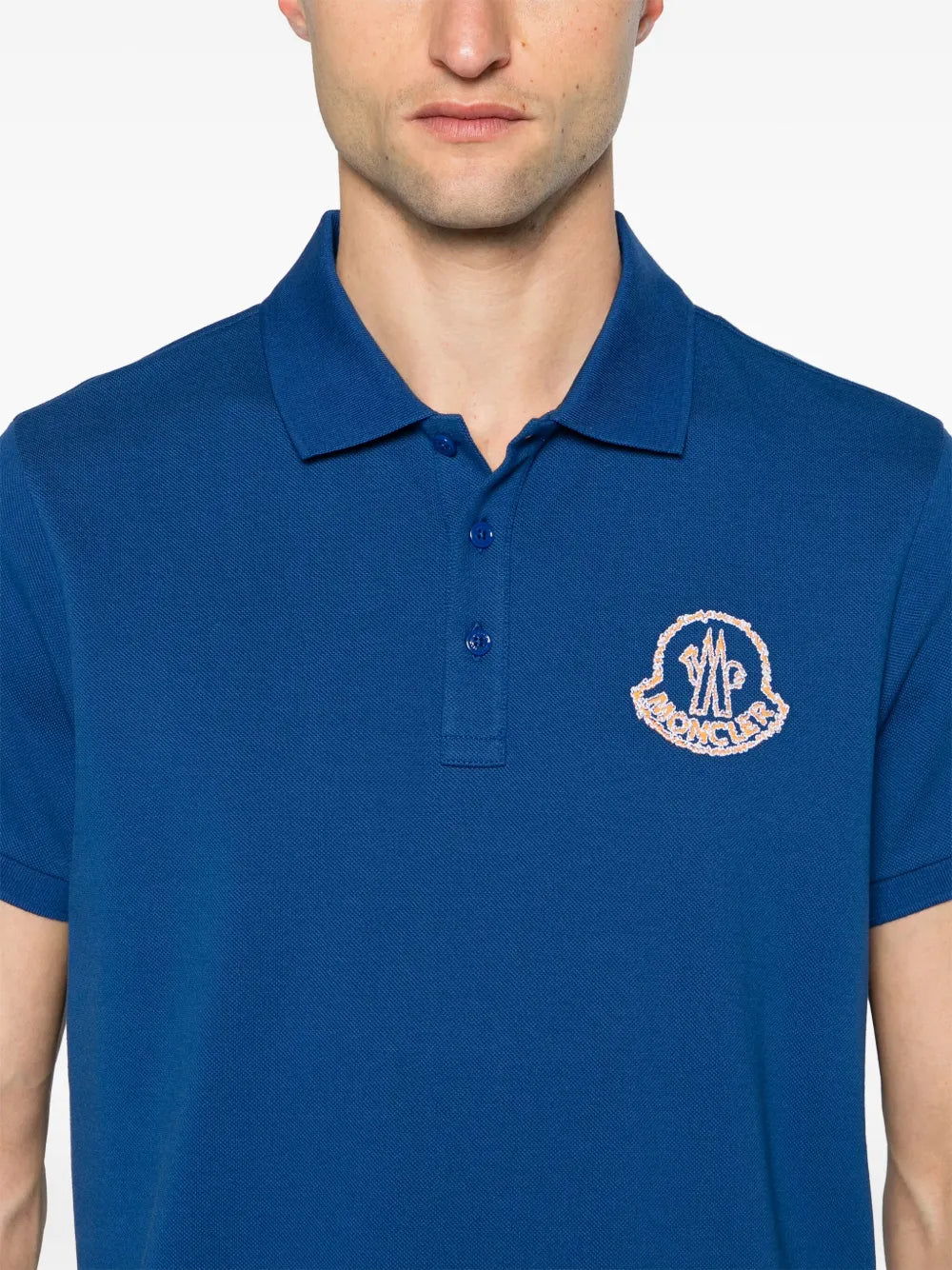 Polos Polo com Logo Moncler Azul escuro Homme