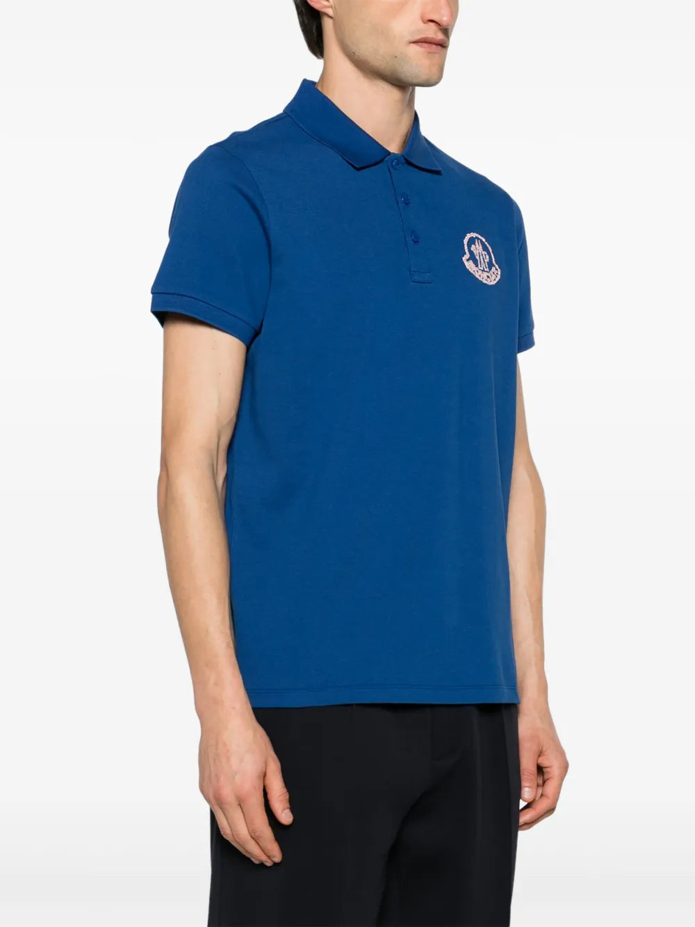 Polos Polo com Logo Moncler Azul escuro Homme