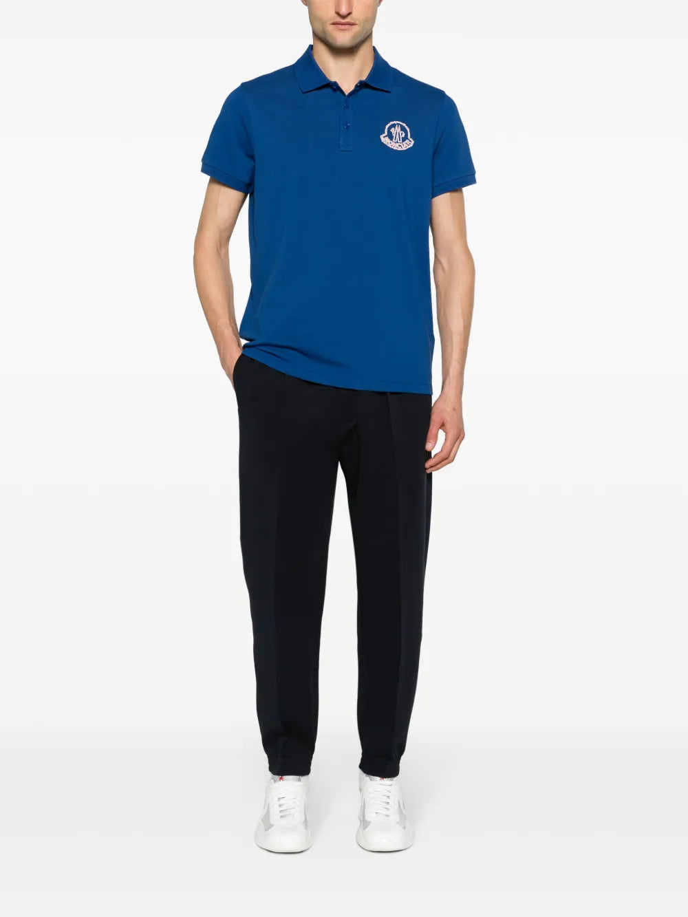 Polos Polo com Logo Moncler Azul escuro Homme