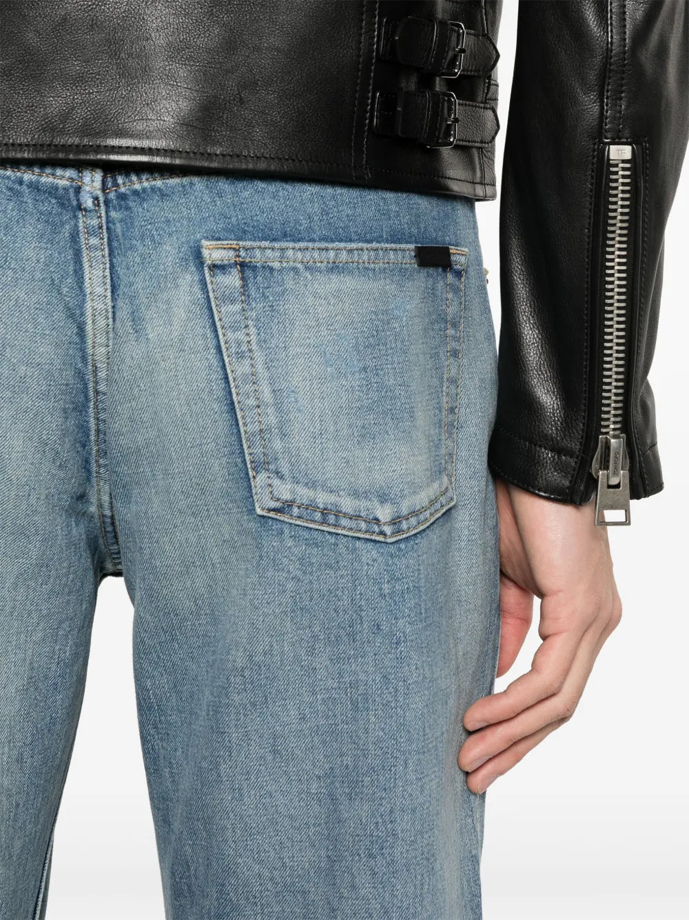 Pantalons Jean droit Saint Laurent Bleu Homme
