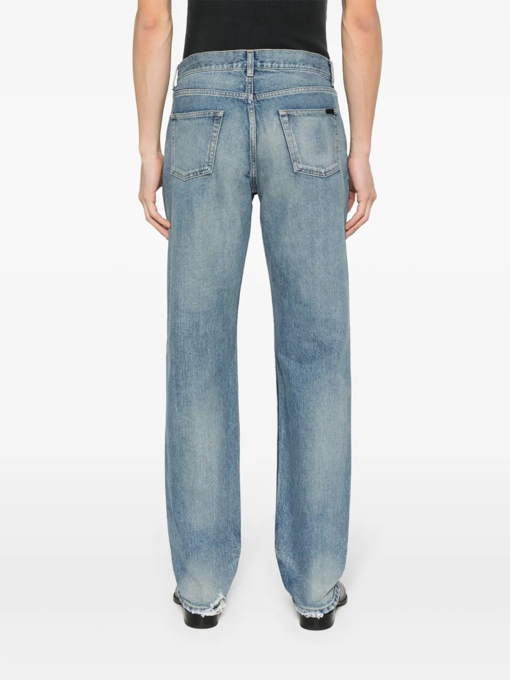 Pantalons Jean droit Saint Laurent Bleu Homme