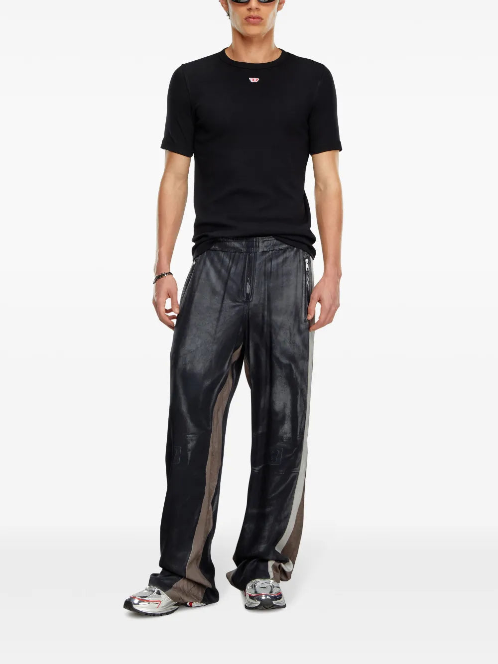 Camisetas Camiseta D-Ribber-N Diesel Negro Homme