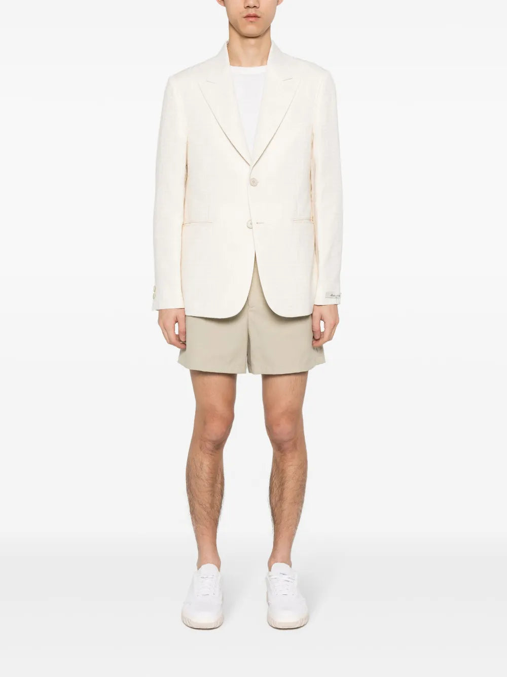 Shorts Short en laine Fendi Beige Homme