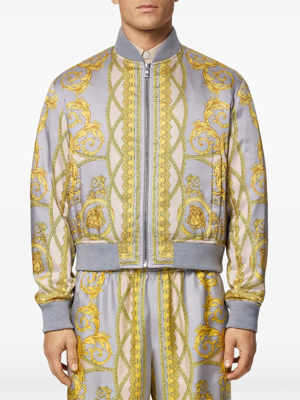 Jackets Bomber La Coupe des Dieux Versace Blue Homme