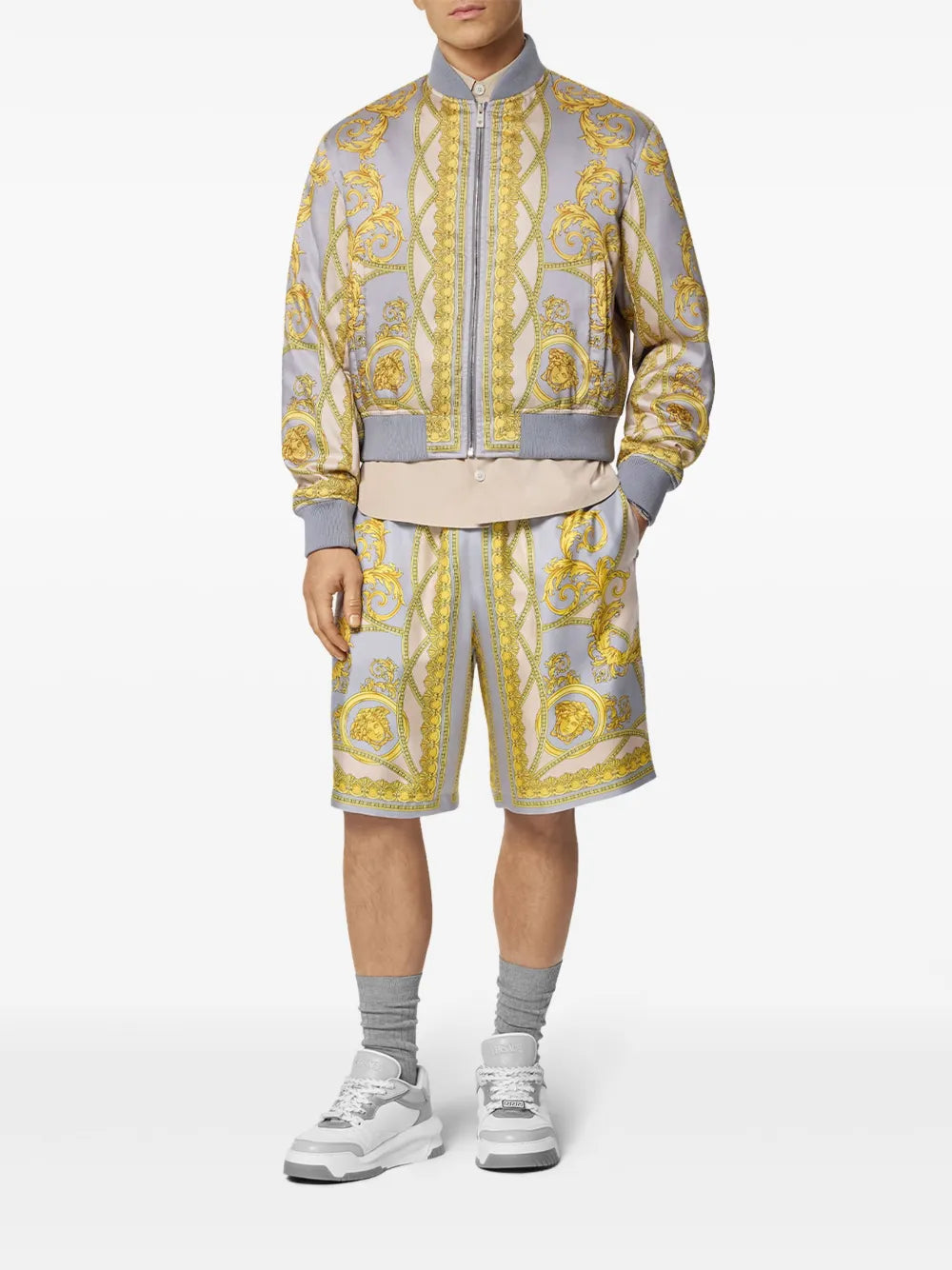 Jackets Bomber La Coupe des Dieux Versace Blue Homme