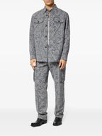Hemden Barocco Overshirt Versace Grau Männer