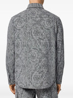 Hemden Barocco Overshirt Versace Grau Männer