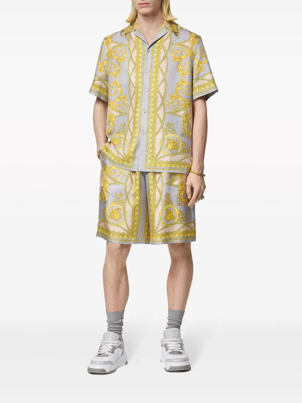 Shorts Short La Coupe des Dieux Versace Giallo Homme