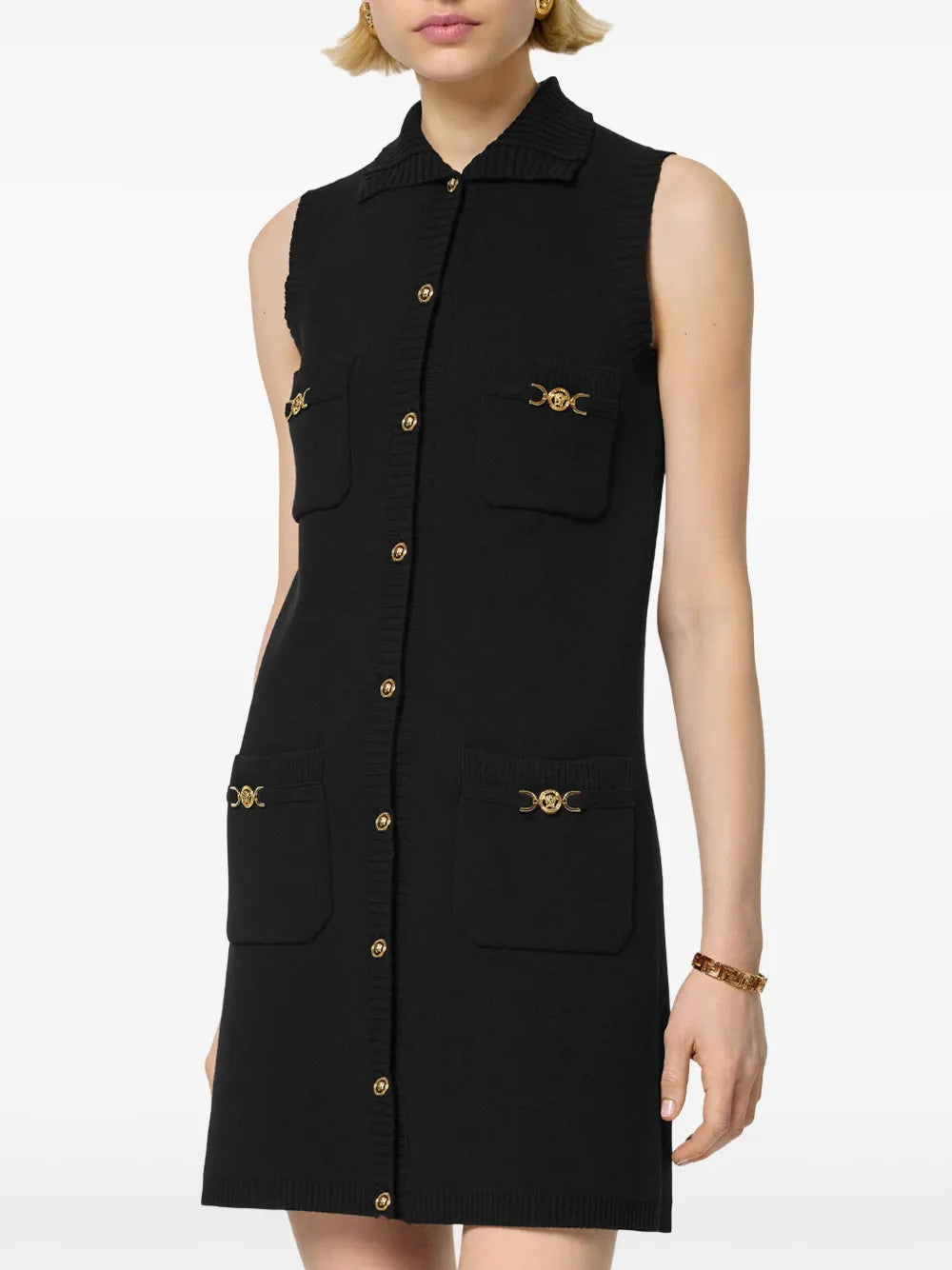 Vestidos Vestido de Cachemira Versace Preto Femme
