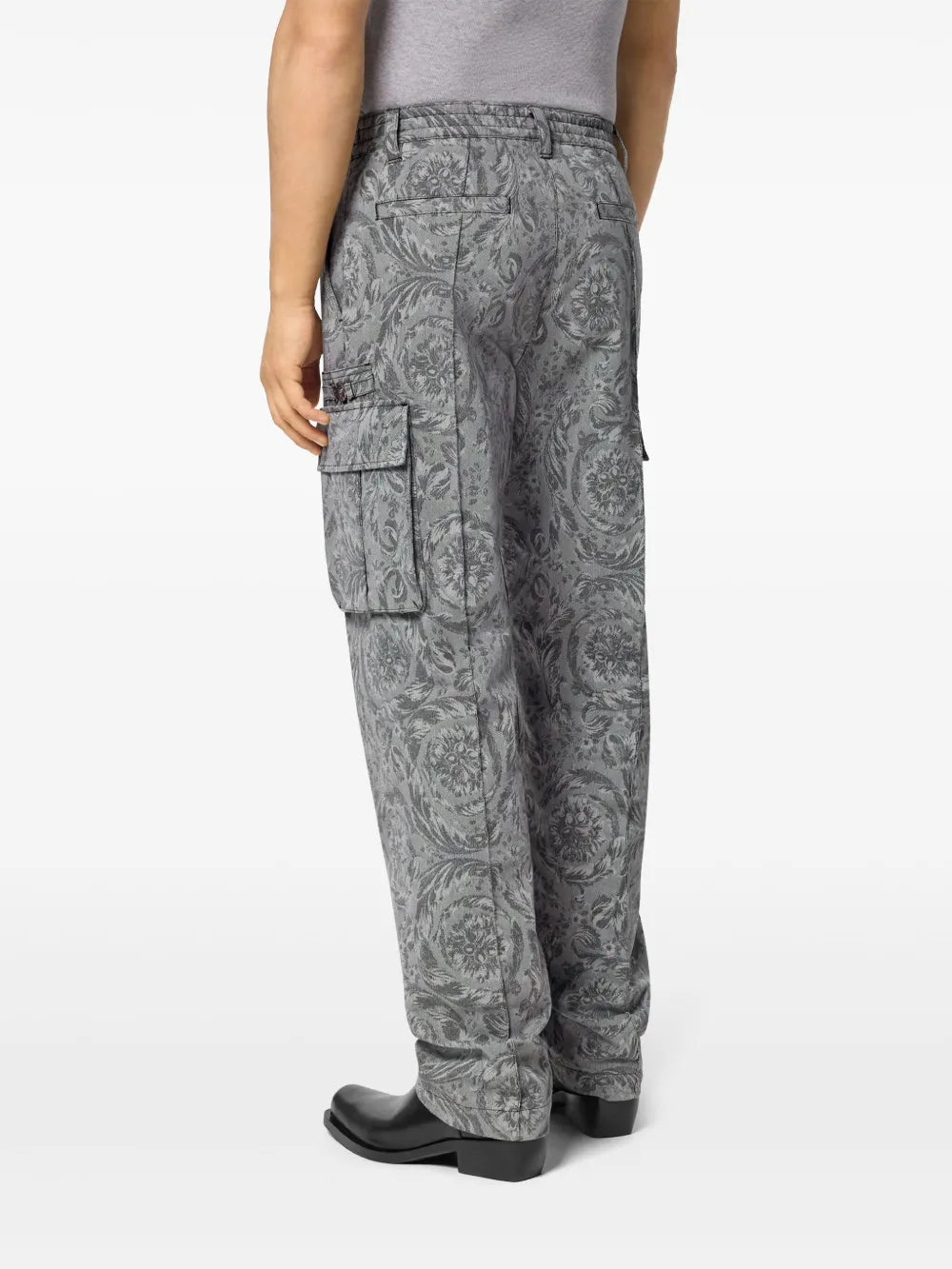 Pantalones Pantalones Barocco Versace Gris Homme
