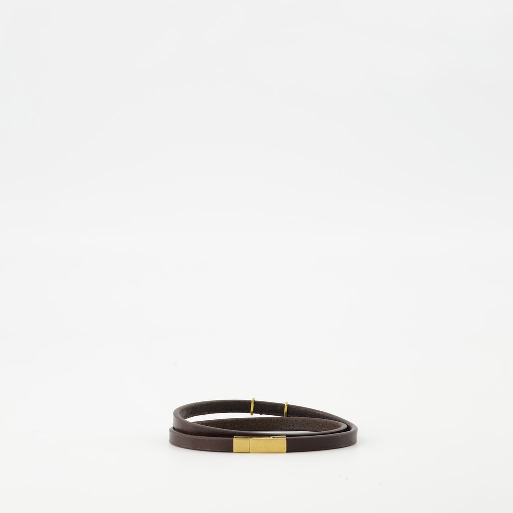 Bijoux Bracelet Cassandre Saint Laurent Marron Femme