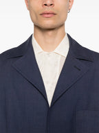 재킷 울 재킷 Fendi 진한 파란색 Homme