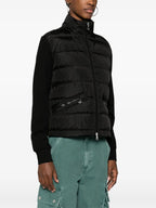 Vestes Veste bi-matière matelassé Moncler Noir Femme