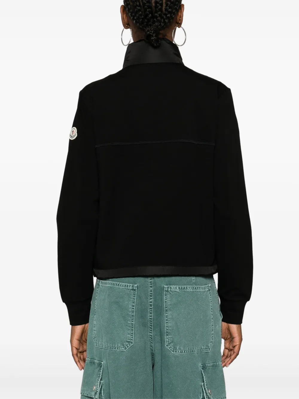 Vestes Veste bi-matière matelassé Moncler Noir Femme