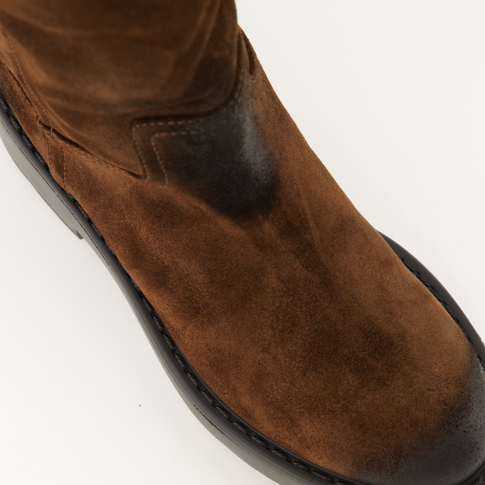 Bottes Bottes Moro en suède marron Miu Miu Marron Femme