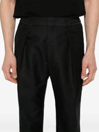 Pantalones Pantalones con Pliegues Fendi Negro Homme