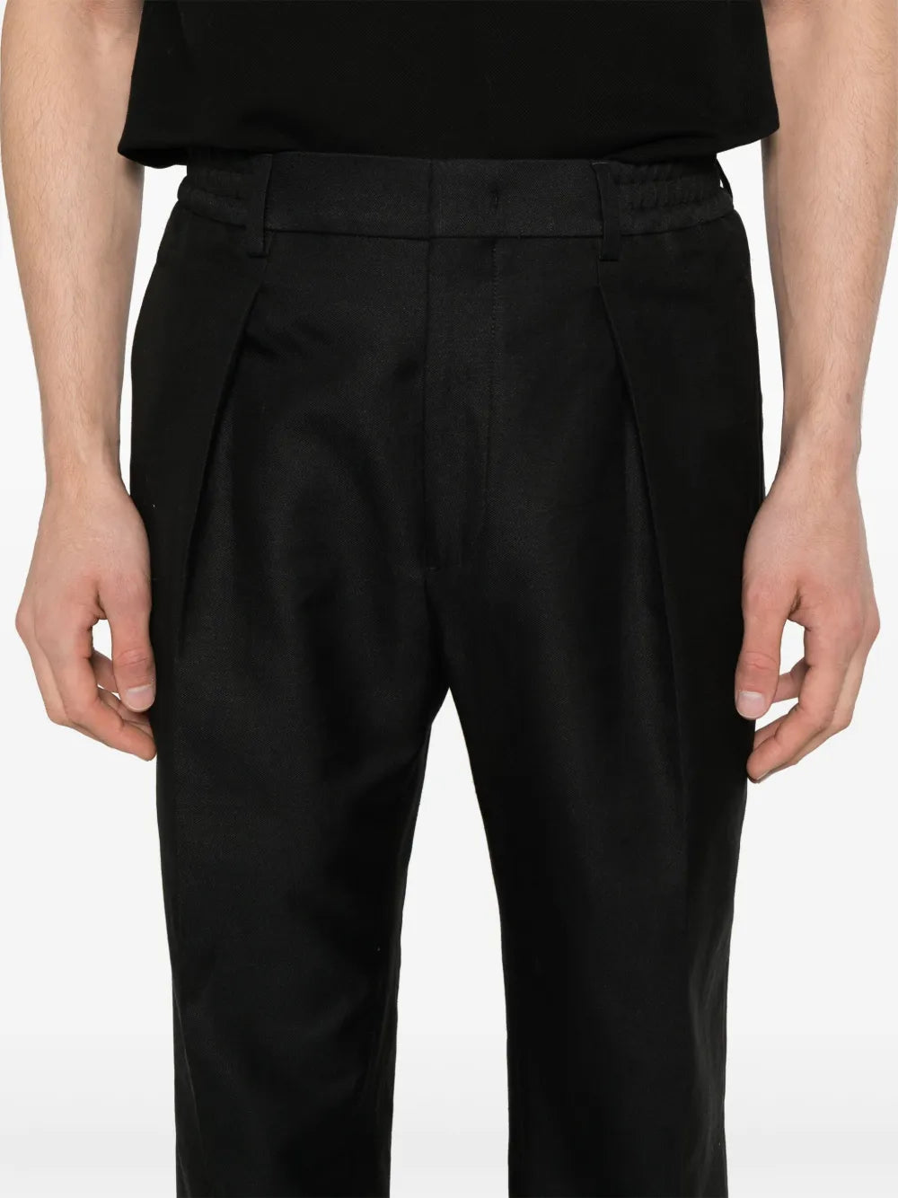 Pantalons Pantalon à pinces Fendi Noir Homme