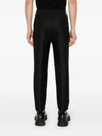 Pantalones Pantalones con Pliegues Fendi Negro Homme