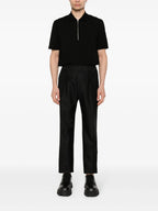 Pantalones Pantalones con Pliegues Fendi Negro Homme