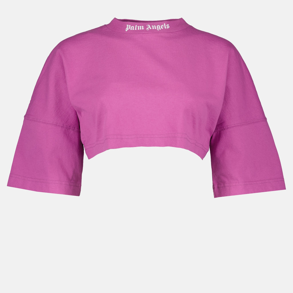 티셔츠 PWAA054S23JER001 3701 purple whi Palm Angels 보라 Femme
