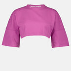 티셔츠 PWAA054S23JER001 3701 purple whi Palm Angels 보라 Femme