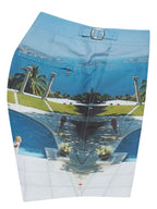 Strandmode Bulldog Fotographische Badehose Orlebar Brown Blau Homme