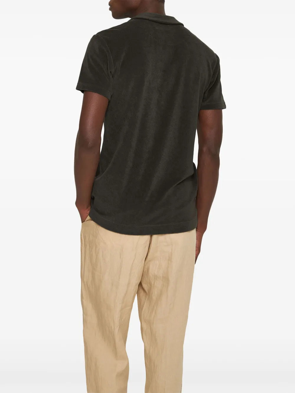 Polos Polo Terry Orlebar Brown Marrón Hombres