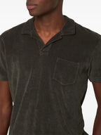 Polos Polo Terry Orlebar Brown Marron Homme