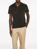 Polos Polo Terry Orlebar Brown Marron Homme