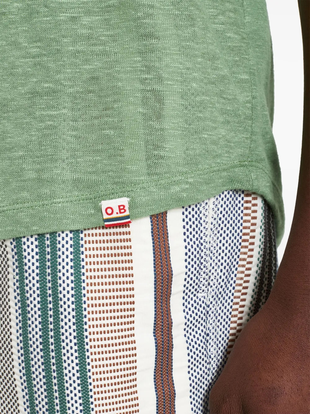 T-shirts T-shirt OB-T en lin Orlebar Brown Vert Homme