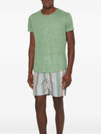 T-shirts T-shirt OB-T en lin Orlebar Brown Vert Homme