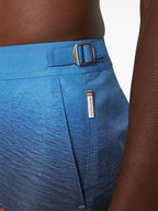 Beachwear Short de bain Bulldog photographic Orlebar Brown Bleu Homme