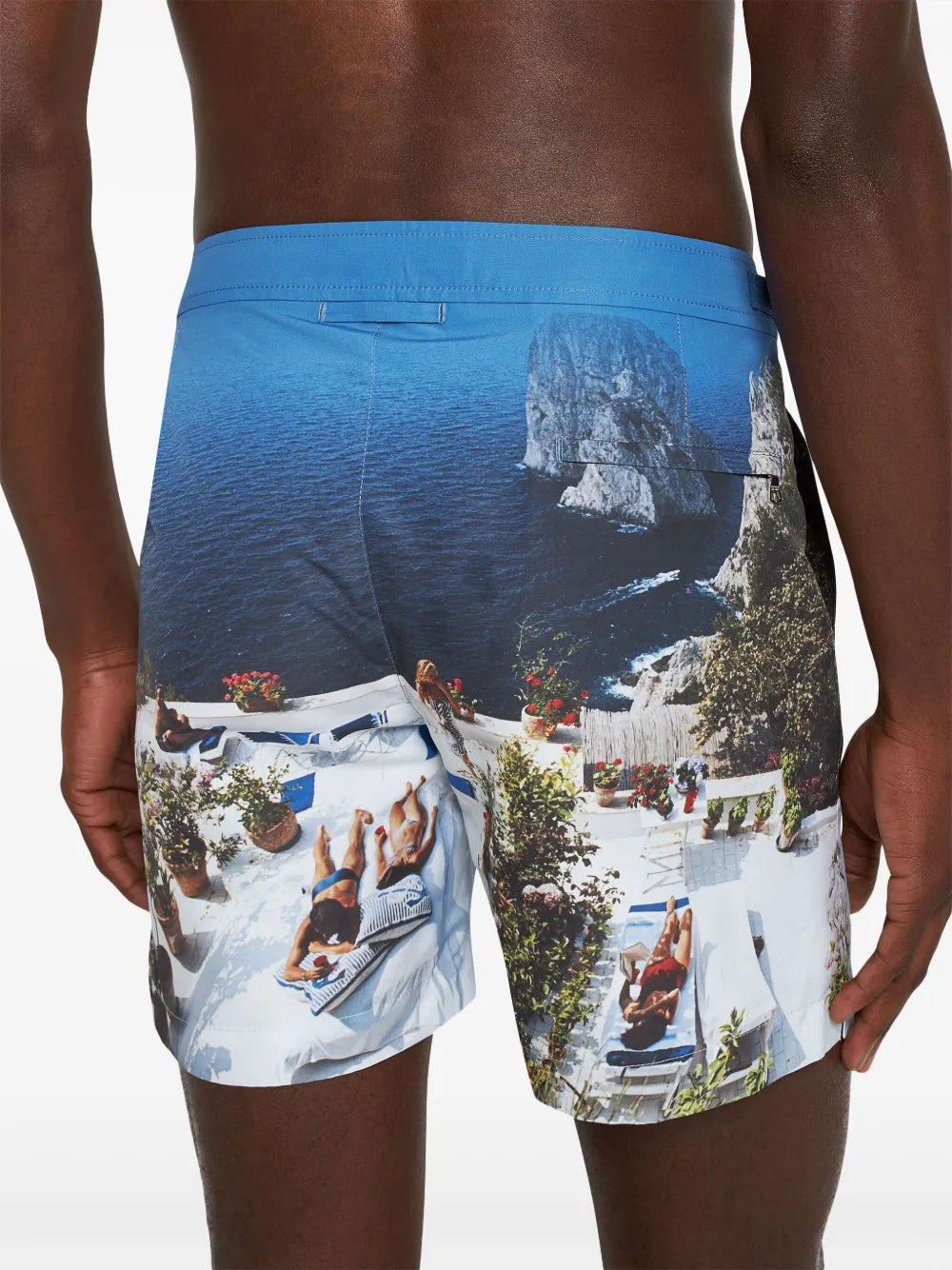 Beachwear Short de bain Bulldog photographic Orlebar Brown Bleu Homme