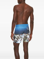 Beachwear Short de bain Bulldog photographic Orlebar Brown Bleu Homme