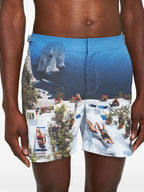 Beachwear Short de bain Bulldog photographic Orlebar Brown Bleu Homme