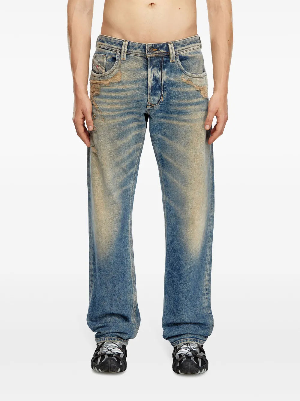 Pantalons Jean droit 1985 Diesel Bleu Homme