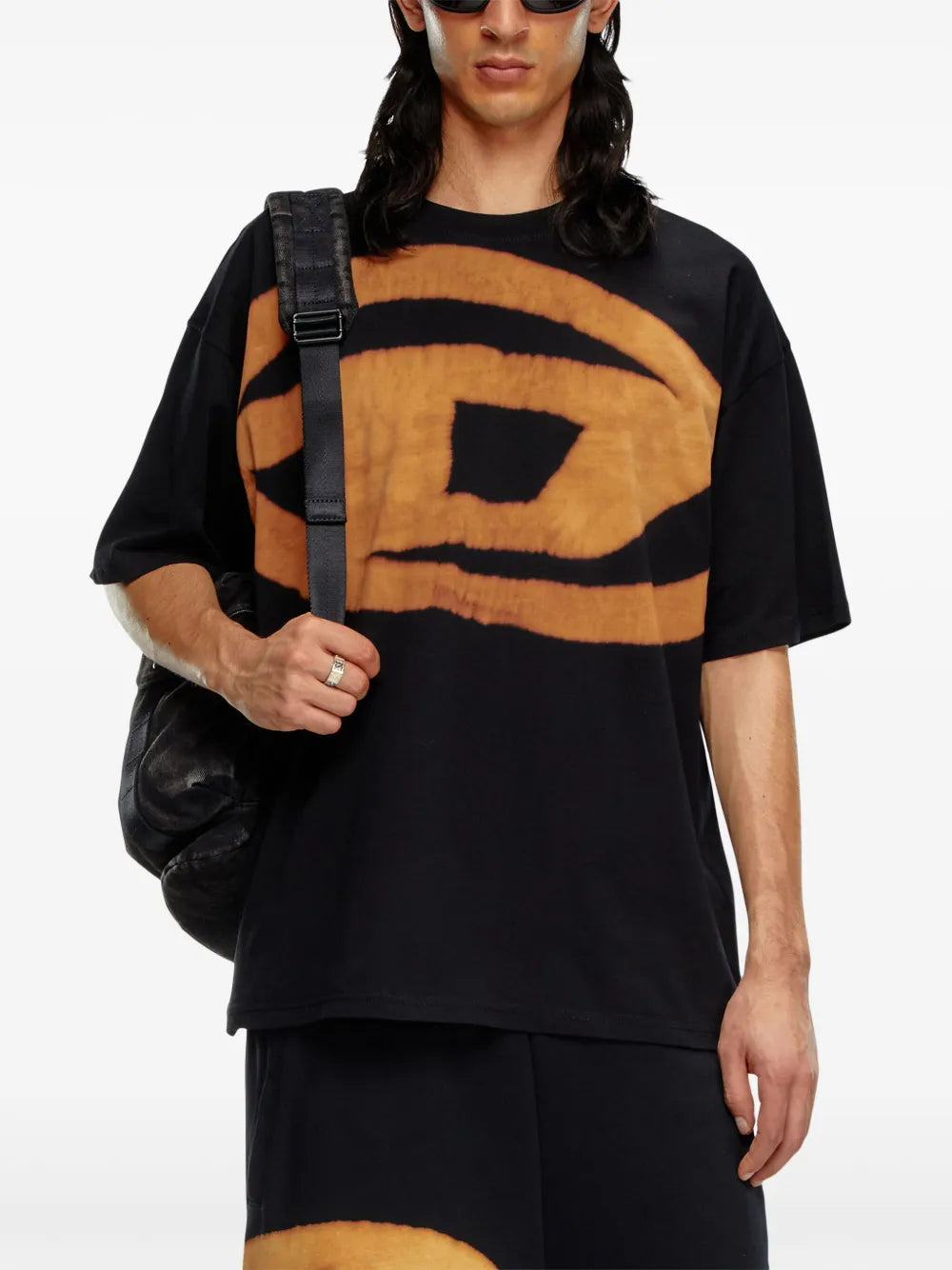Tシャツ T-Shirt T-Boxt-Bleach Diesel 黒 Homme