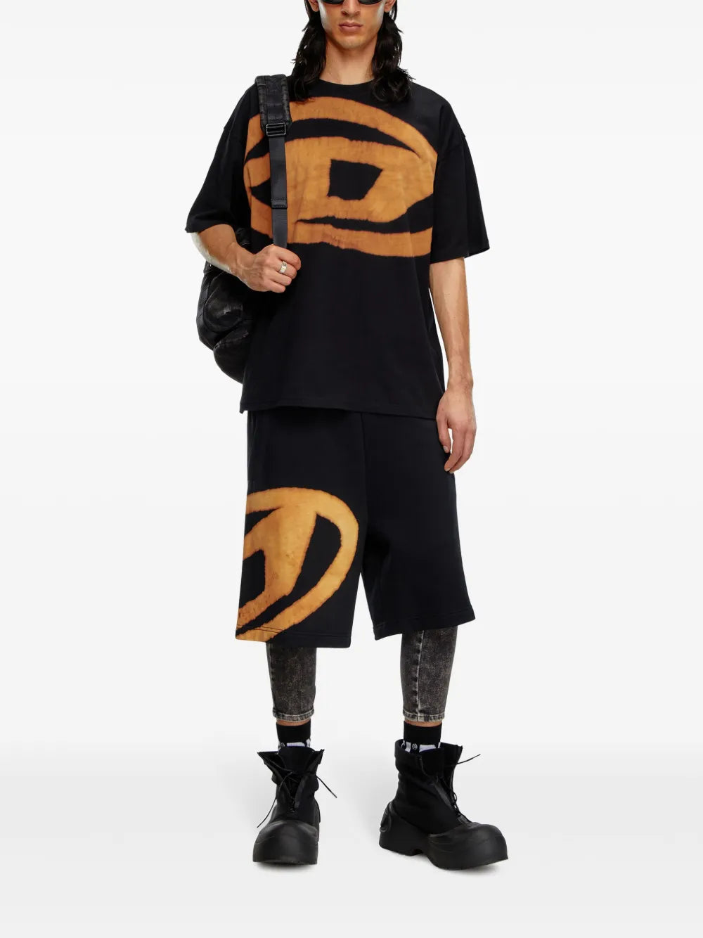 Tシャツ T-Shirt T-Boxt-Bleach Diesel 黒 Homme