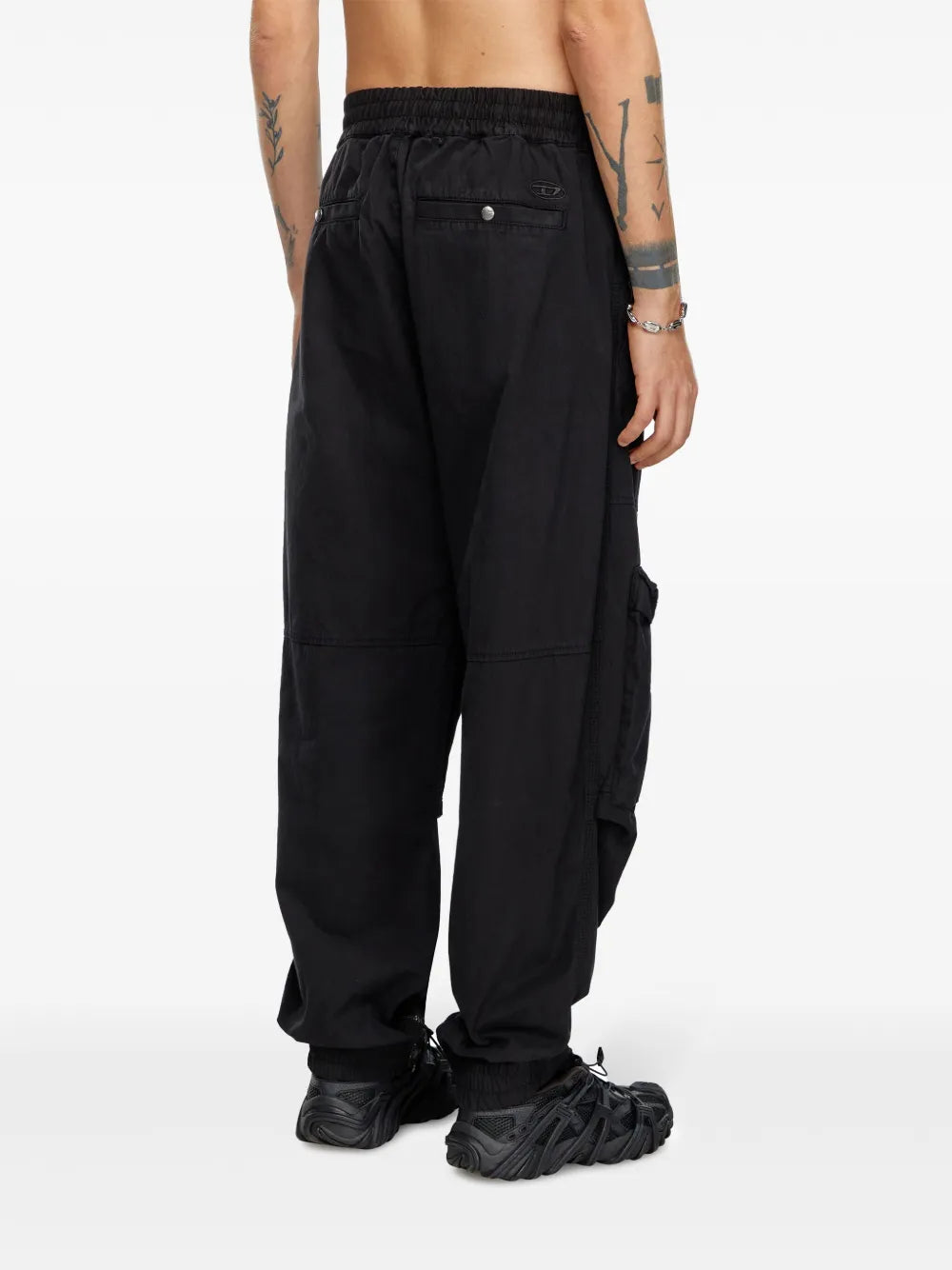 Pantaloni P-Beeck Pantaloni Cargo Diesel Nero Homme