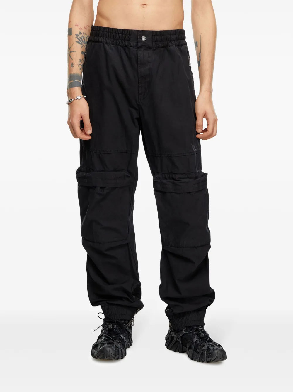 Pantalones P-Beeck Pantalones Cargo Diesel Negro Homme